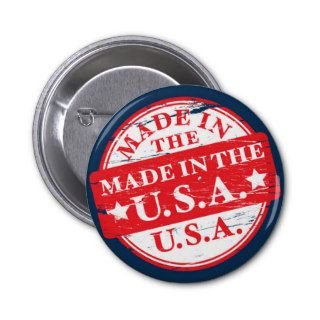 made in USA Button