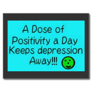 A dose of positivity a day, keeps.postcard