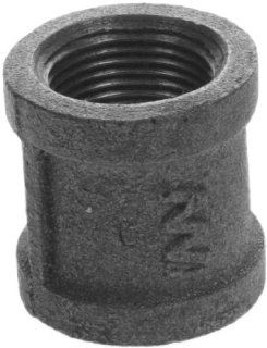 Aviditi 93450 1/2 Inch Black Fitting with Coupling, (Pack of 5)   Pipe Fittings  