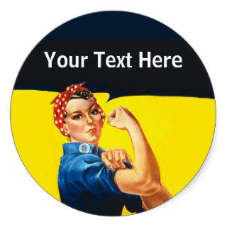 Rosie The Riveter WW2 War Effort Working Woman Sticker