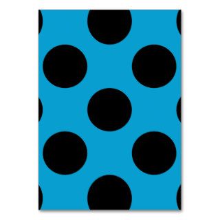 Artistic Abstract Retro Polka Dots Blue Black Business Card Templates