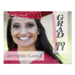 Elegant 2011 Graduation Name Photo Cards Announcements