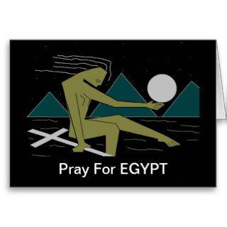 Pray For EGYPT Greeting Card
