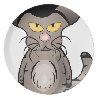 Cartoon Angry Cat.png Plate
