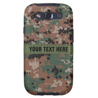 MarPat Digital Woodland Camouflage v2 Personalized Galaxy S3 Cases