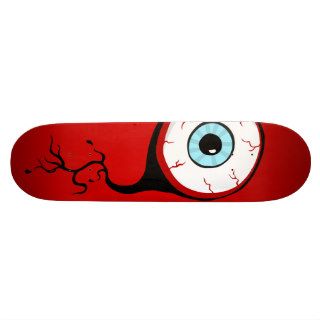 Bloodshot Eye Ball Cartoon deck Skate Board