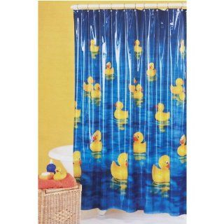 Duck Pond Vinyl Shower Curtain  