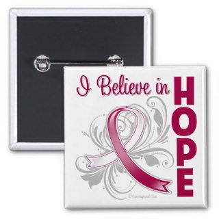 Head Neck Cancer Awareness I Believe in Hope Pins