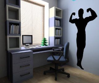 Vinyl Wall Decal Sticker Strong Man Pose OS_MB533B   Wall Decor Stickers