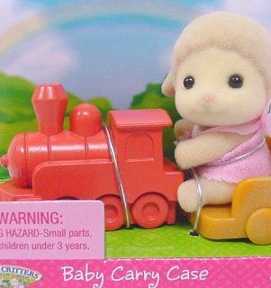 Calico Critters   Baby Carry Case   Lamb on Train Toys & Games