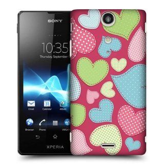 Head Case Designs Stitches Heart Pattern Snap on Hard Back Case for Sony Xperia TX LT29i Cell Phones & Accessories