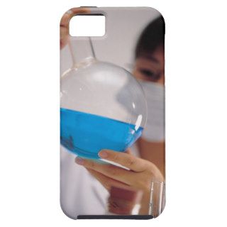 Woman Experimenting in Lab iPhone 5 Covers