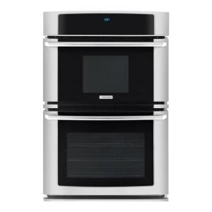 Electrolux Wave Touch 27 in. Electric Convection Wall Oven with Built In Microwave in Stainless Steel EW27MC65JS