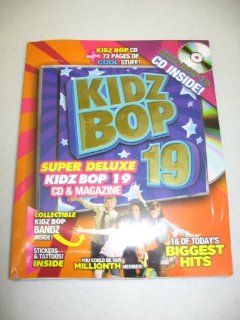 Kidz Bop 19 Super Deluxe Edition (16 Track CD & 72 Page MAGAZINE + Stickers & Tattoos) Music
