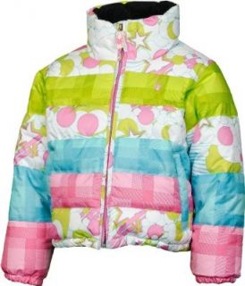 Spyder Bitsy Duffy Puff Jacket (White Print, 2)  Outerwear  Sports & Outdoors