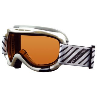 Remix White Goggles with Amber Lens Ryders Goggles