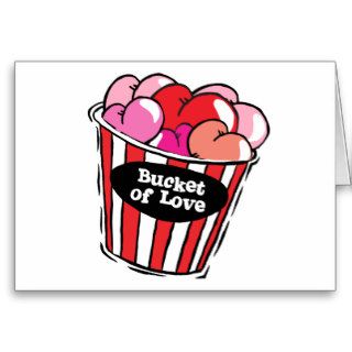 bucket of love png greeting cards