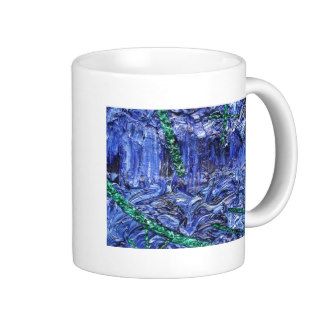 Blue Crazy Abstract Design Pattern Work AW 26 Mugs