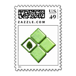 Go Green Postage Stamp