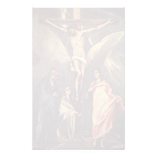 El Greco Christ on the cross with Maries,St. John Stationery Design