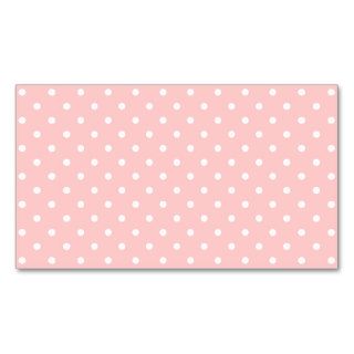 Polka dot business cards  Customizable background