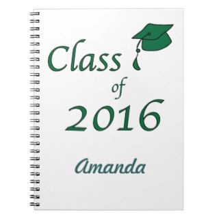 Class of 2016 classic green spiral notebooks