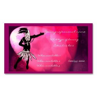 dancer business card templates