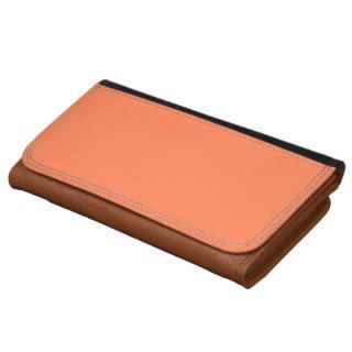 Coral & Brown High End Complementary Color Wallets