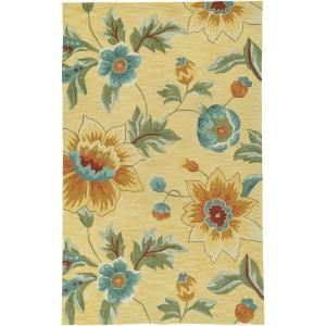 LR Resources Enchant Yellow 5 ft. x 7 ft. 9 in. Plush Indoor Area Rug LR02010 YE58