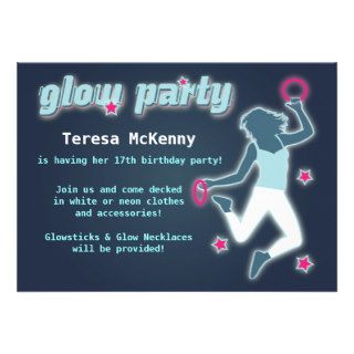 Glow in the Dark Party Invitations