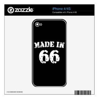 Made In 1966 iPhone 4 Decals