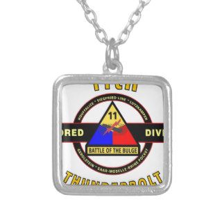 11TH ARMORED DIVISION "THUNDERBOLT" PERSONALIZED NECKLACE