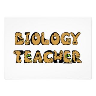 Biology Teacher Worms Invitation