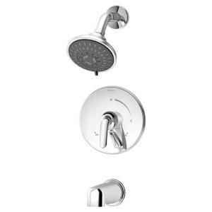 Symmons Elm 1 Handle 3 Spray Tub and Shower Faucet Trim in Chrome (Valve not included) S 5502 TRM