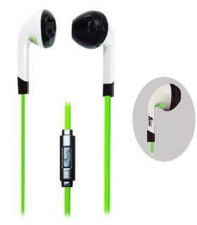 X5 mobile Hands free 3.5mm Stereo Sound Headset With Microphone & On And Off Button for all Apple and Android Devices and for most cell Phone Models and Brands   Retail Packaging  (Green) Cell Phones & Accessories