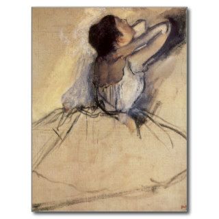 The Dancer by Edgar Degas, Vintage Ballet Postcards