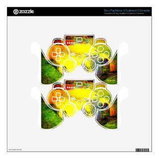 1937 Yellow Ford Automotive Art PS3 Controller Skins