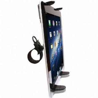 High Quality Zip Grip Bicycle, Treadmill, Exercise Bike Handlebar Mount Holder for Apple iPad Mini / Ipad 2 / Ipad 3 / Ipad 4 Tablet (use with or without case protector) GPS & Navigation