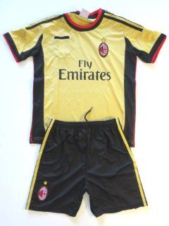 AC MILAN AWAY SOCCER YOUTH MEDIUM JERSEY & SHORT (FOR 9 TO 10 YEARS OLD) .NEW. Sports & Outdoors