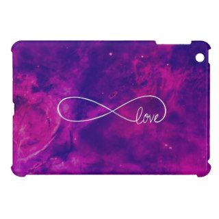 Infinity Love Purple Pink Blue Nebula Space iPad Mini Covers