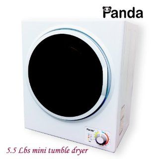 Panda Small Mini Stainless Steel Tumble Dryer5.5 6.6lbs Compact Apartment Dryer Pan725sf Appliances