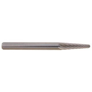 1/8" Dia. x 1/2" Flute 8 Deg. Inc. Angle Standard Cut 1/8" Dia. Shank Garr Tool Carbide Rotary File, Tool #SL 42 (1 Each) Industrial Abrasive Products