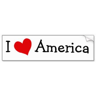 I Love America Bumper Sticker