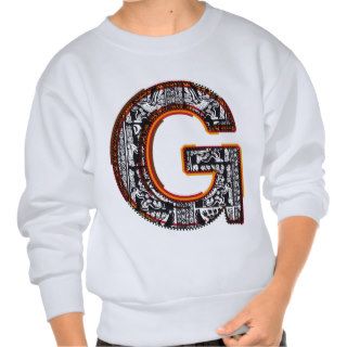 Inca`s font, Letter G Sweatshirt