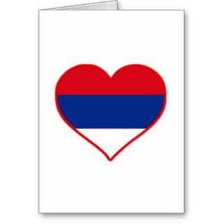 Serbia Love Greeting Cards
