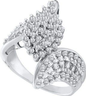 1.00CTW DIAMOND CLUSTER RING Jewelry