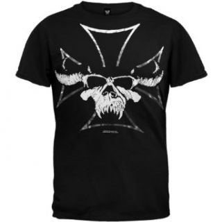 Danzig   Mens Iron Cross T shirt Medium Black Music Fan T Shirts Clothing
