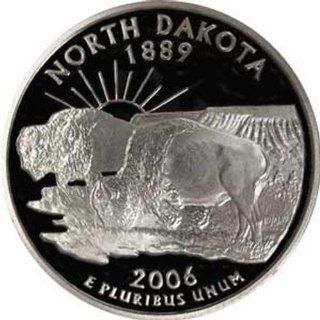 2006 North Dakota S Gem Proof State Quarter US Coin 