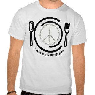 peace on Plate T shirt