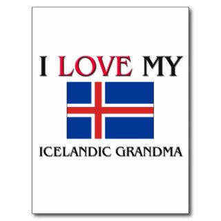 I Love My Icelandic Grandma Postcards